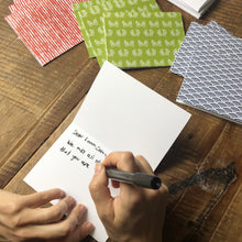 Load image into Gallery viewer, GREETING CARDS with Japanese Patterns (12 cards &amp; envelopes)
